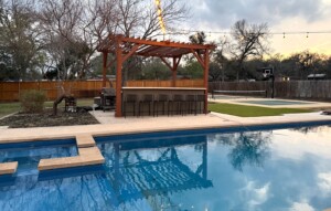 Austin Private Resort with heated saltwater pool + spa, pickleball + basketball court, game room, koi pond - sleeps 22